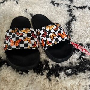 Brand New Vans Butterfly Slide Sandals Size 9
